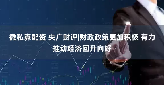 微私寡配资 央广财评|财政政策更加积极 有力推动经济回升向好