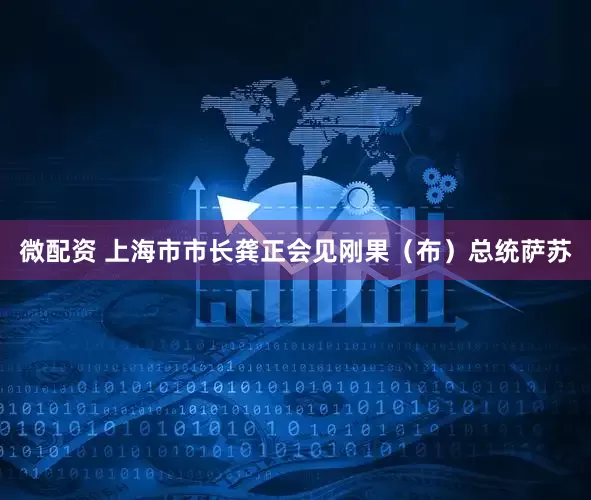 微配资 上海市市长龚正会见刚果（布）总统萨苏