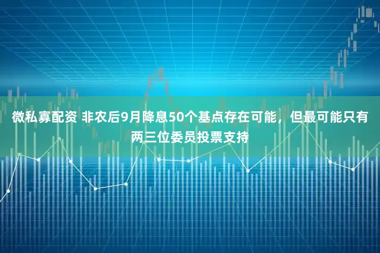 微私寡配资 非农后9月降息50个基点存在可能，但最可能只有两三位委员投票支持