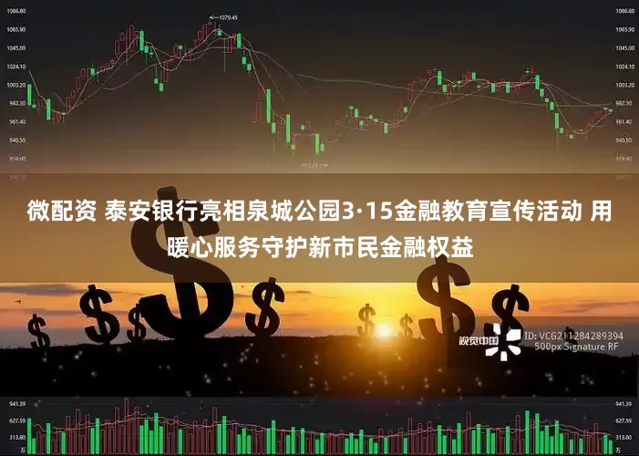 微配资 泰安银行亮相泉城公园3·15金融教育宣传活动 用暖心服务守护新市民金融权益